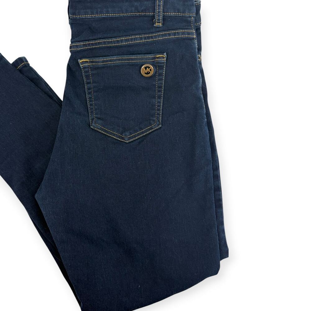 Michael Kors Izzy Cropped Skinny Jeans Women’s Size 10 Dark Wash Mid Rise Denim
